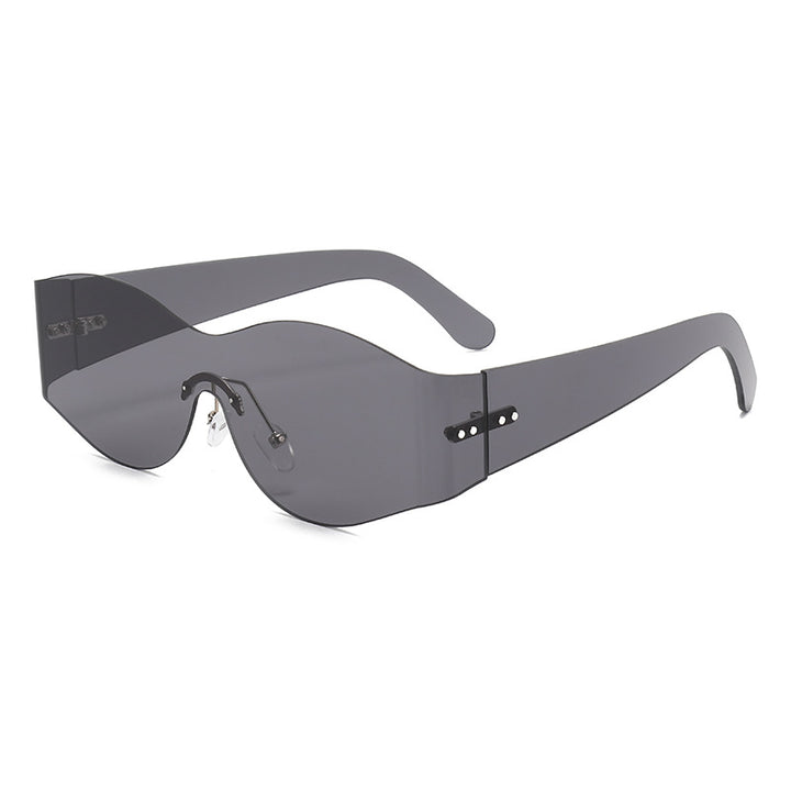 Ladies fashionable sunglasses in a futuristic look Bowlift