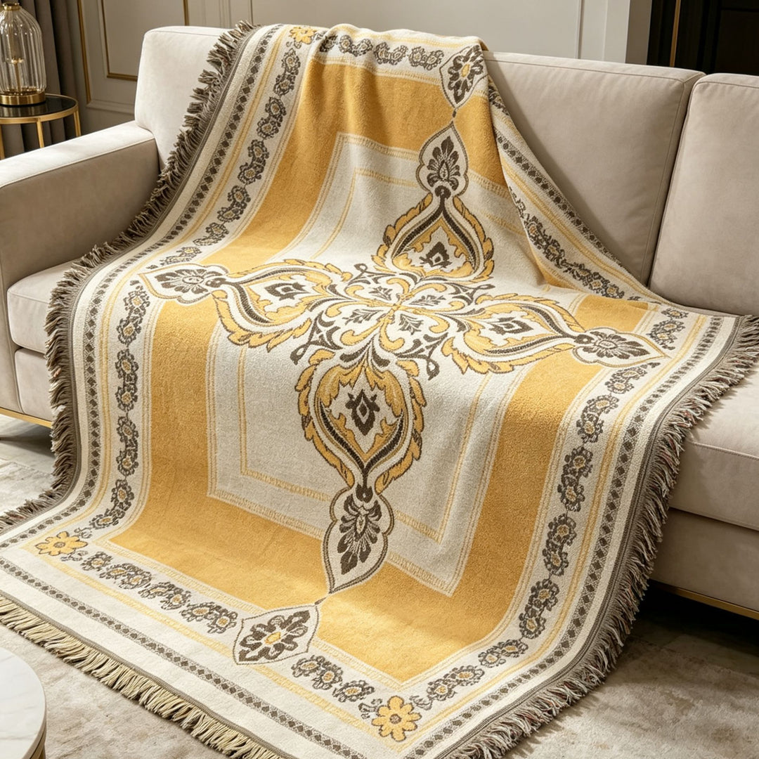 Whimsical Frog-Themed Tapestry Throw Blanket