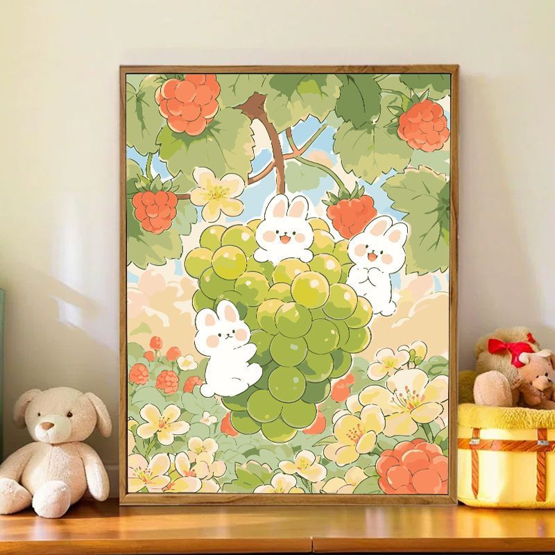 Playful Bunny-Themed Wall Art Bowlift