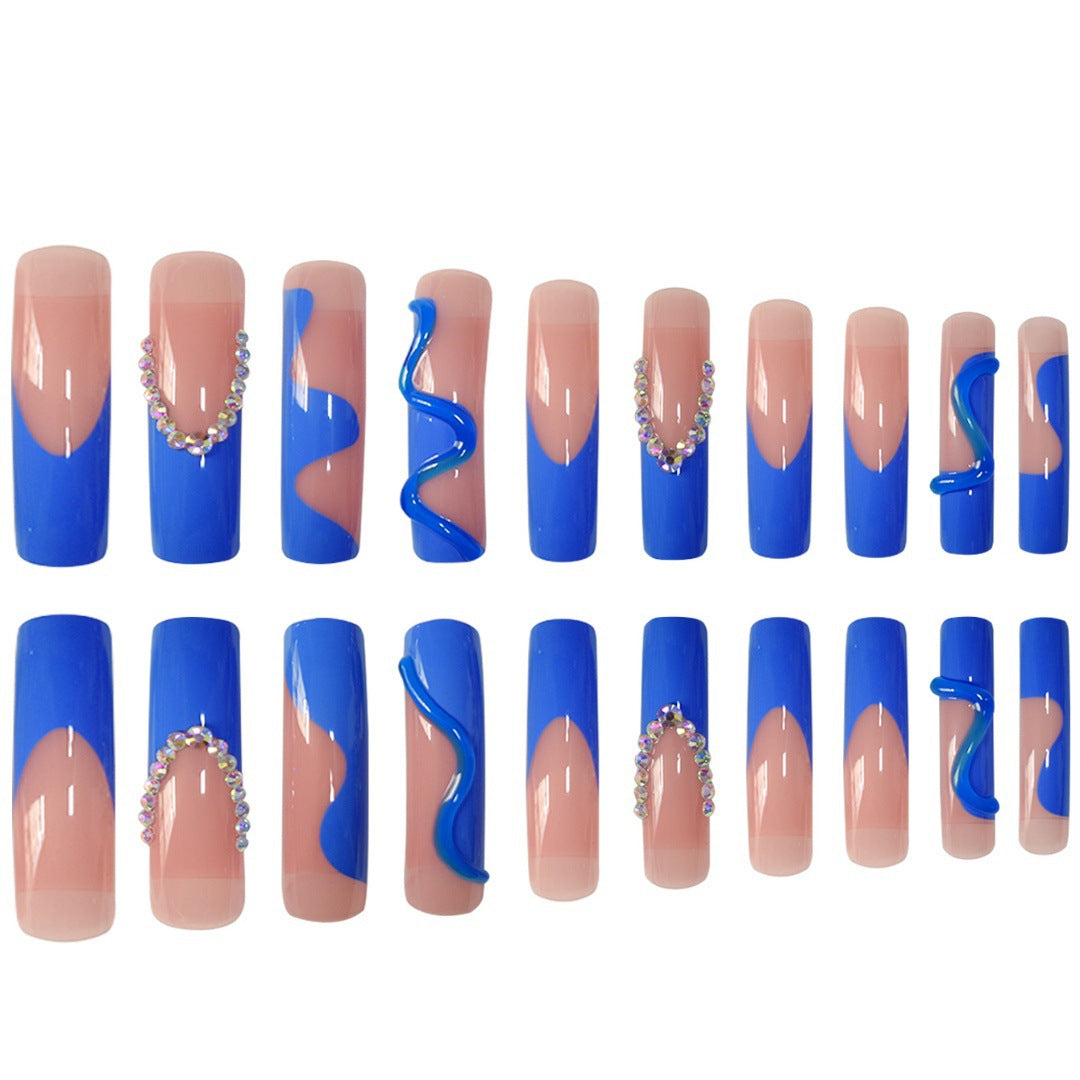 Glamorous 3D Long Stiletto Press-On Nails Bowlift