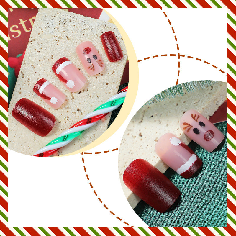 Creative Christmas Art Nail Set with Festive Designs Bowlift 1789119116