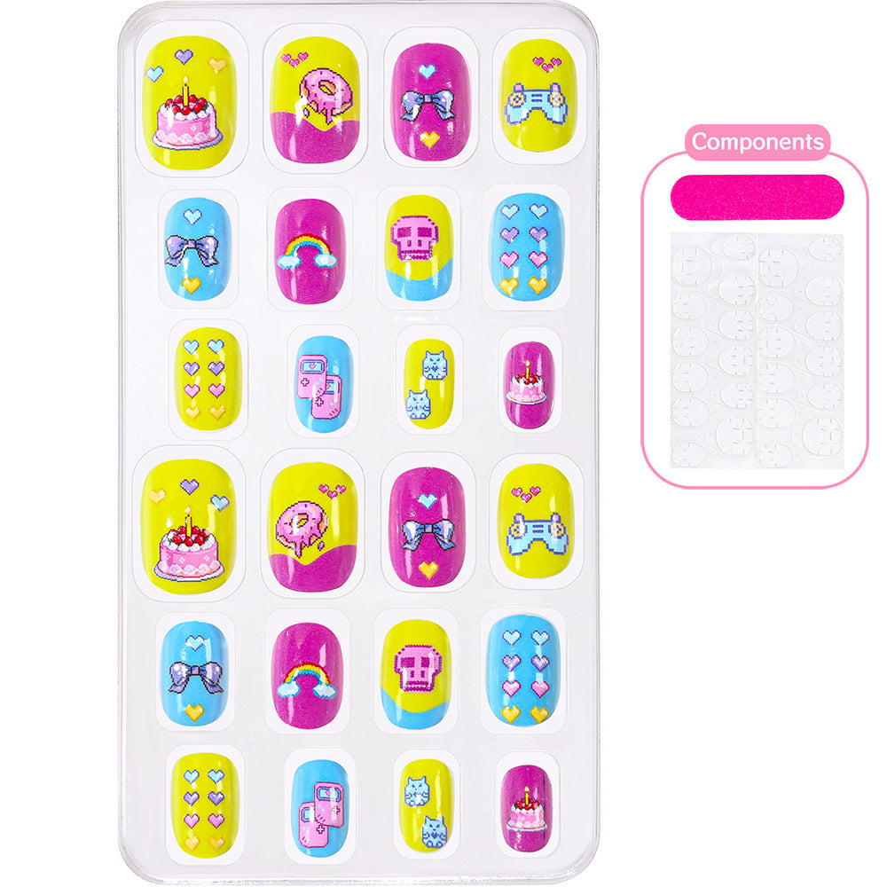 Themed Summer Beach Nail Art Press-On Nails Bowlift