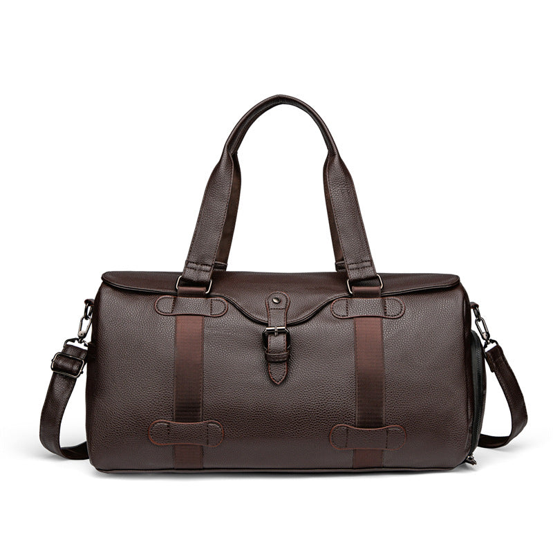 Premium Leather Travel Duffel Bag Bowlift