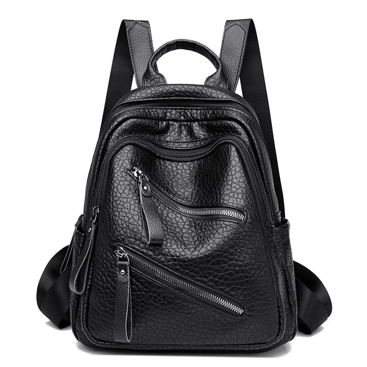 Fashionable Leather Backpack Bowlift