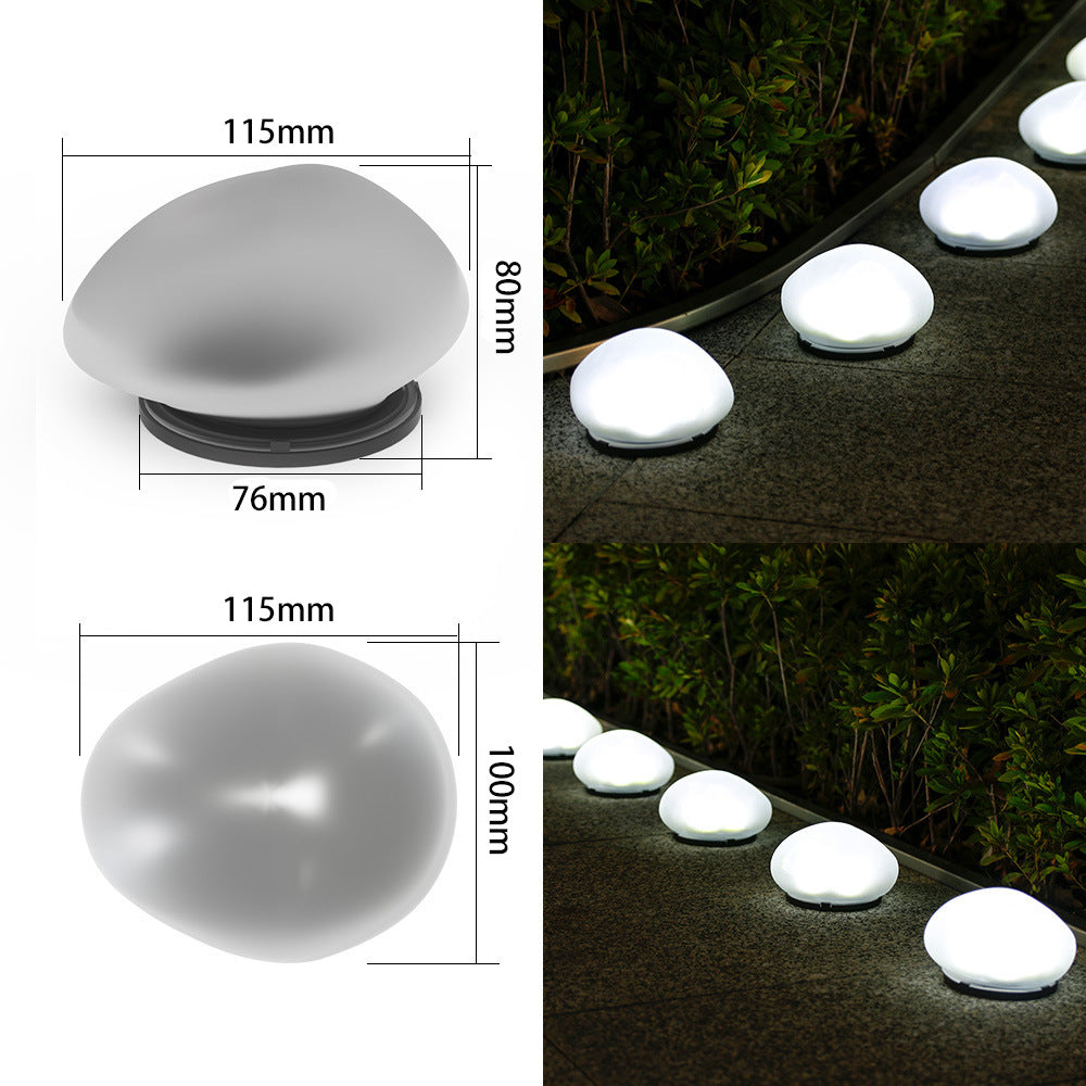 Rechargeable LED Pebble Pathway Lights Waterproof Garden Accent Bowlift