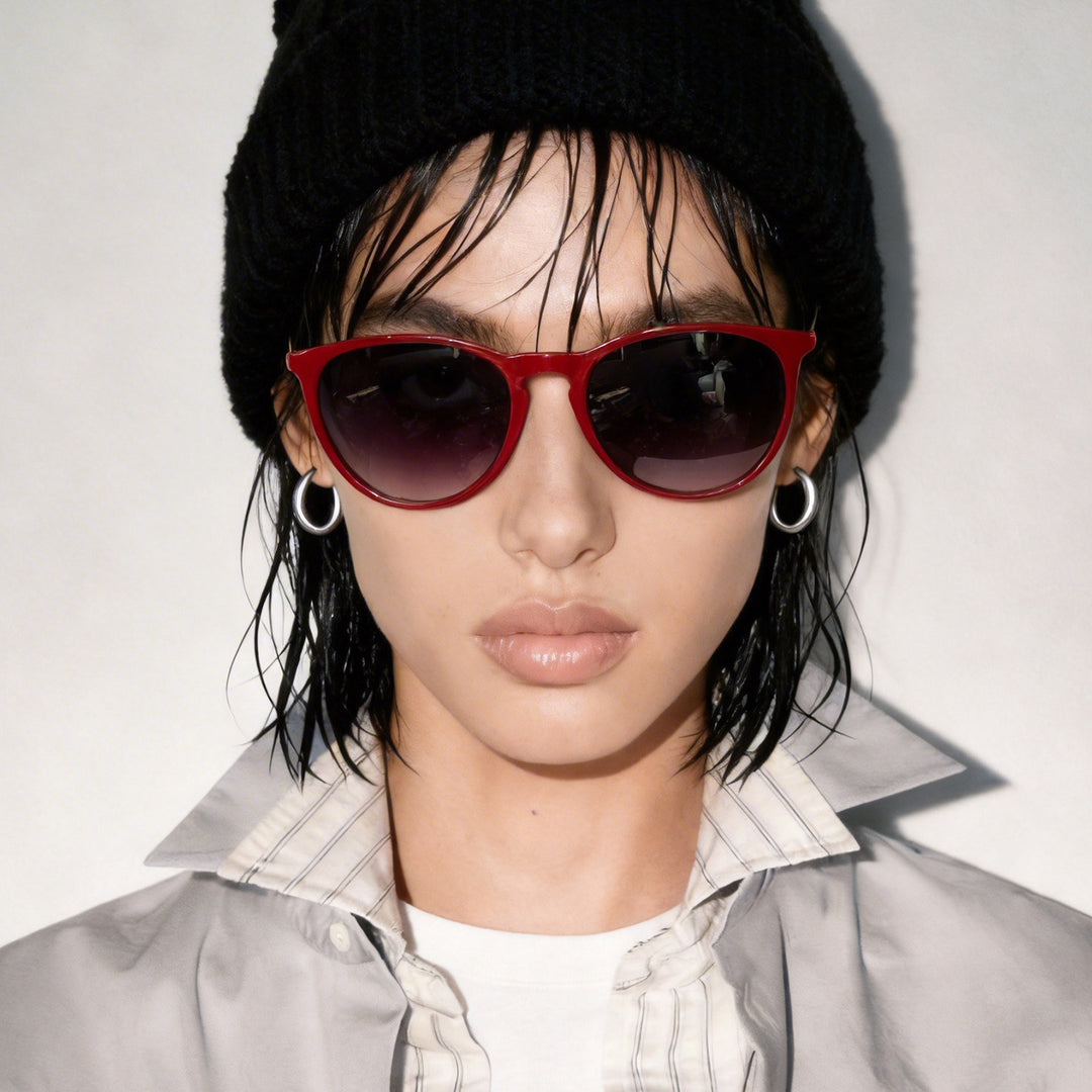 Women's fashionable cat-eye sunglasses with high-quality plastic frame and polarized lenses Bowlift