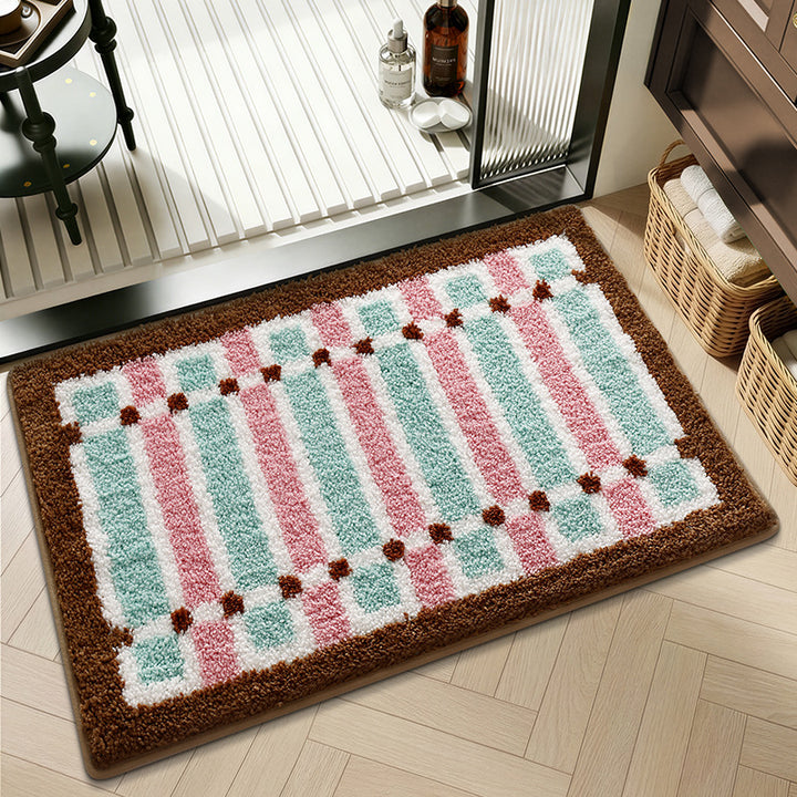 Artistic Abstract Bath Mat Bowlift