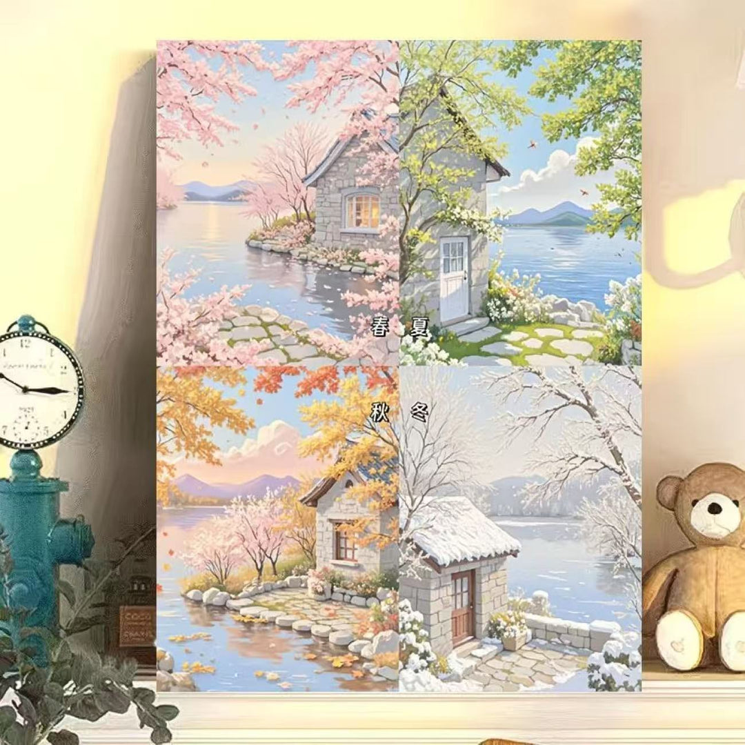 Seasonal Landscape Wall Art Bowlift