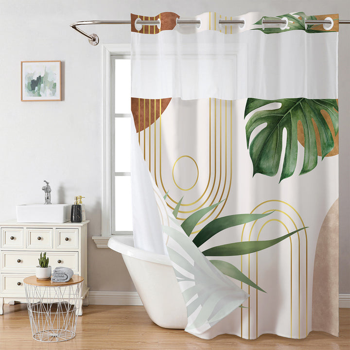 Decorative Shower Curtain Bowlift