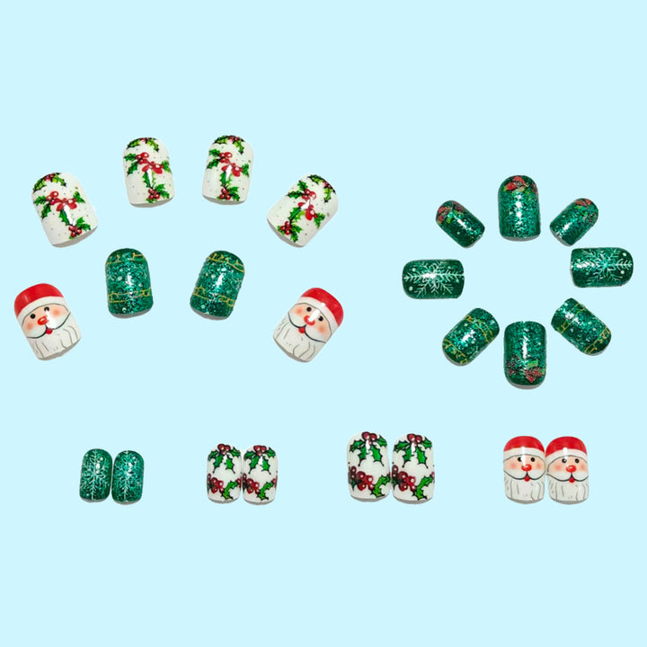 Creative Art Nails In Festive Christmas Design Bowlift