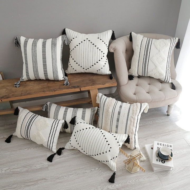 Women's Decorative Pillowcase with Textured Design Bowlift