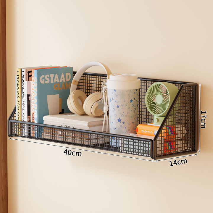 Wall-Mounted Mesh Storage Shelf Bowlift
