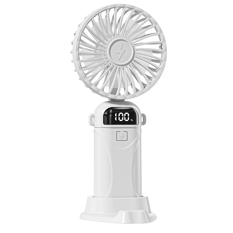 Unisex Portable USB Fan with Digital Display Bowlift