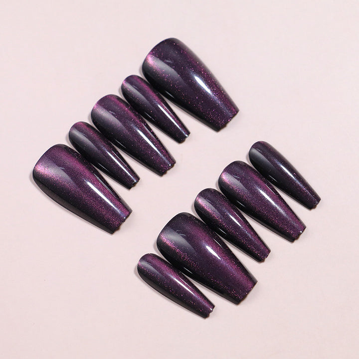 Glittery Long Stiletto Press-On Nail Set Bowlift