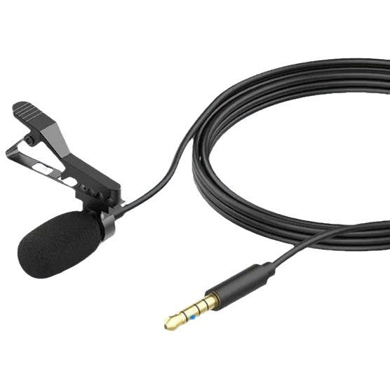 Lavalier microphone with flexible clip Bowlift