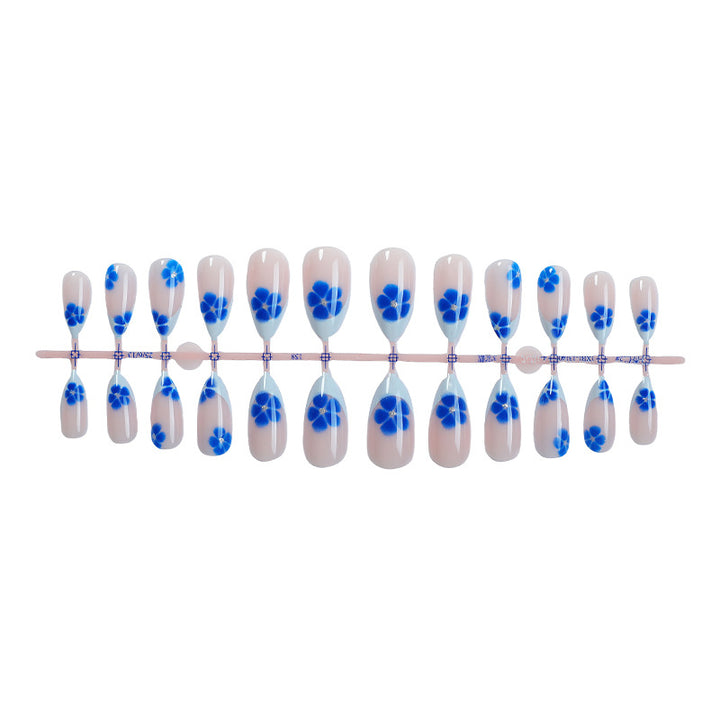 Floral Print Press-On Nail Set Bowlift