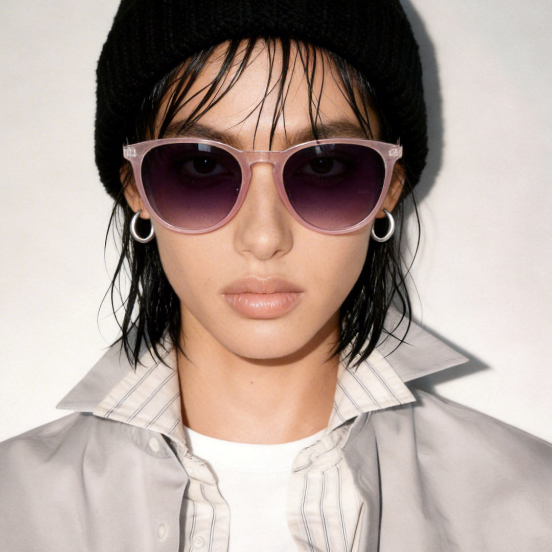 Women's fashionable cat-eye sunglasses with high-quality plastic frame and polarized lenses Bowlift