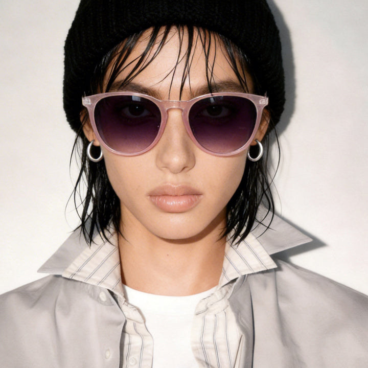 Women's fashionable cat-eye sunglasses with high-quality plastic frame and polarized lenses Bowlift