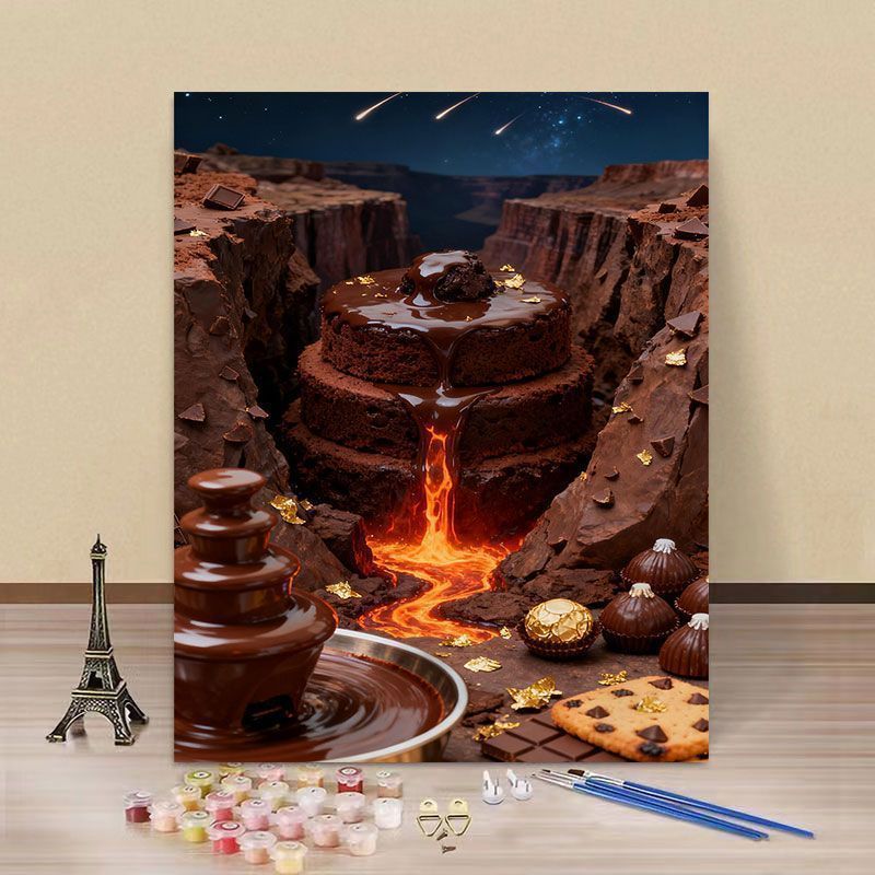 Fantasy Landscape DIY Paint by Numbers Art Kit Bowlift