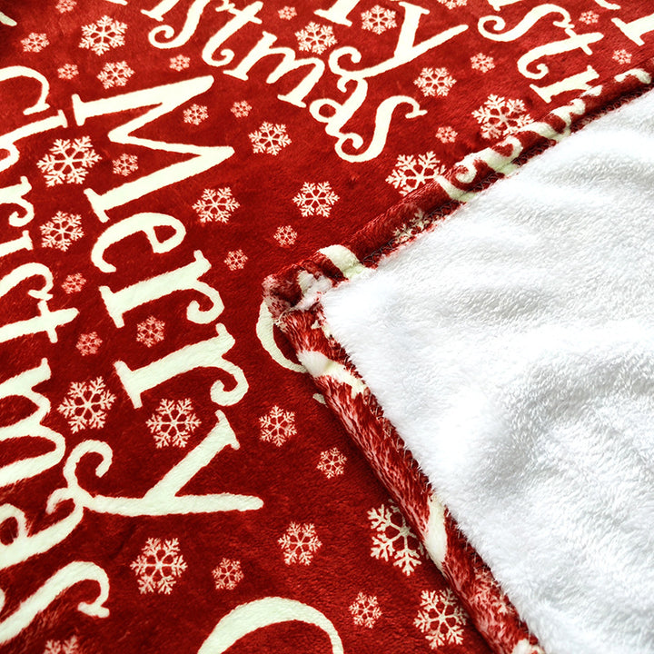 Women's Christmas blanket with festive tree and gift design Bowlift