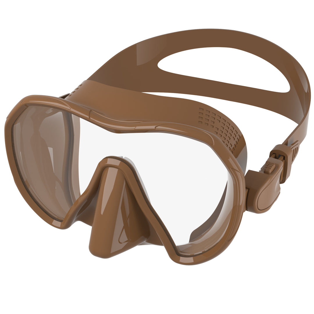 Diving mask with secure fit and innovative anti-fog system Bowlift