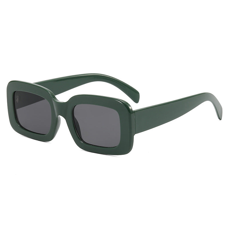 Retro Chunky Rectangular Acetate Sunglasses with Polarized Full UV Protection Bowlift