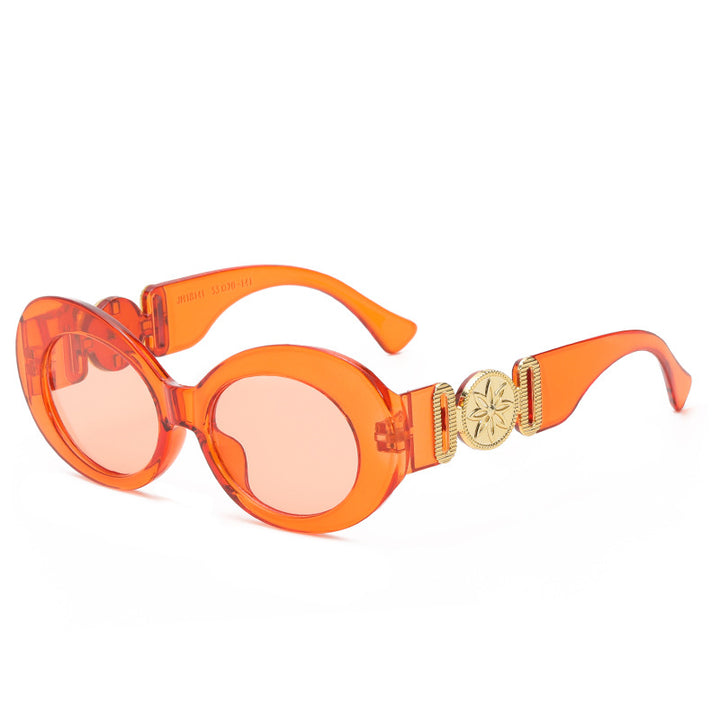 Ladies fashionable sunglasses with striking golden accents Bowlift