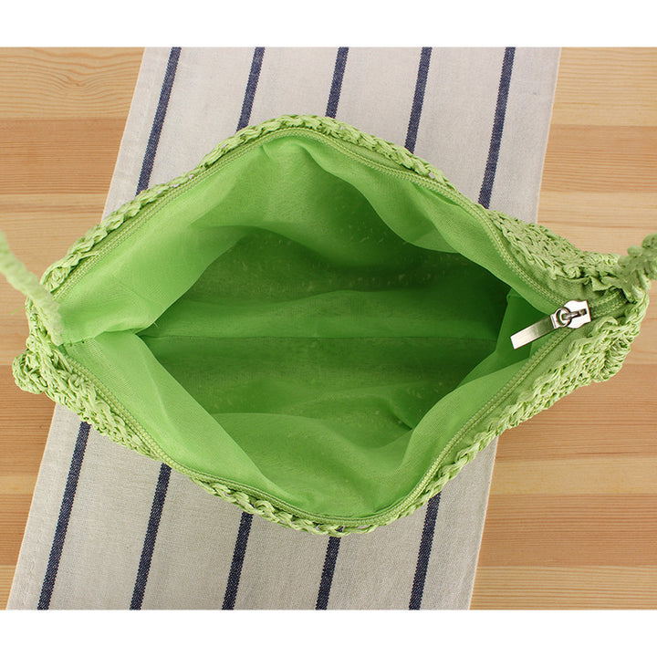 Shoulder bag made of natural woven material with stylish design Bowlift