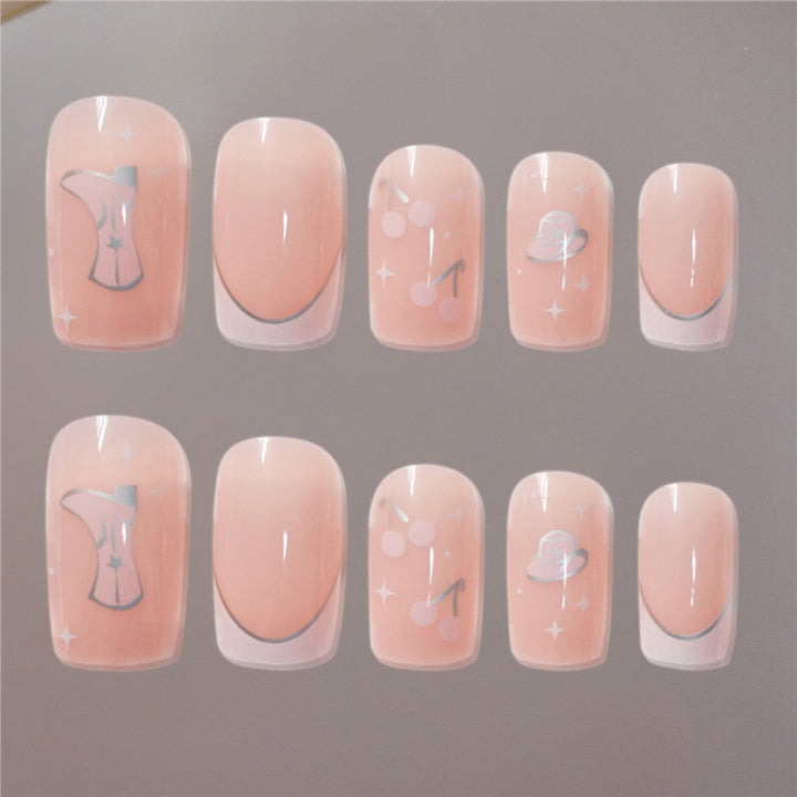 Artistic Press-On Nail Art with Unique Illustrations Bowlift