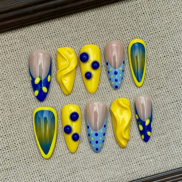 Creative Nail Art Set with Colorful and Unique Designs Bowlift