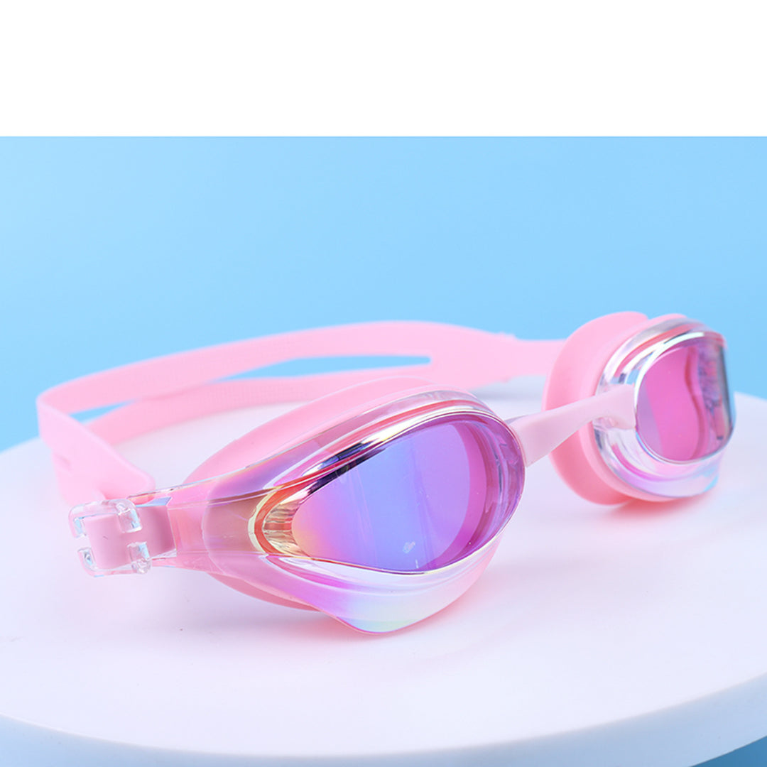 Sports swimming goggles with adjustable headband and anti-fog technology Bowlift