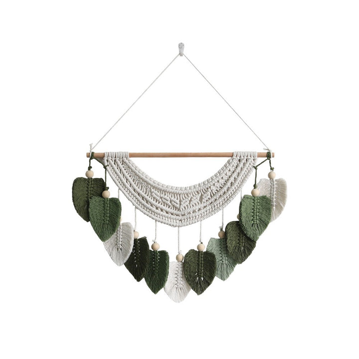 Macrame Wall Decoration with Leaf Design