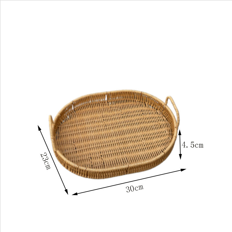 Natural Woven Serving Tray Bowlift