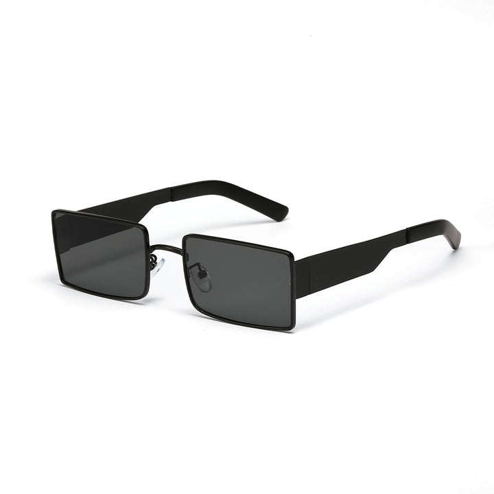 Ladies stylish rectangular sunglasses with modern metal frame Bowlift