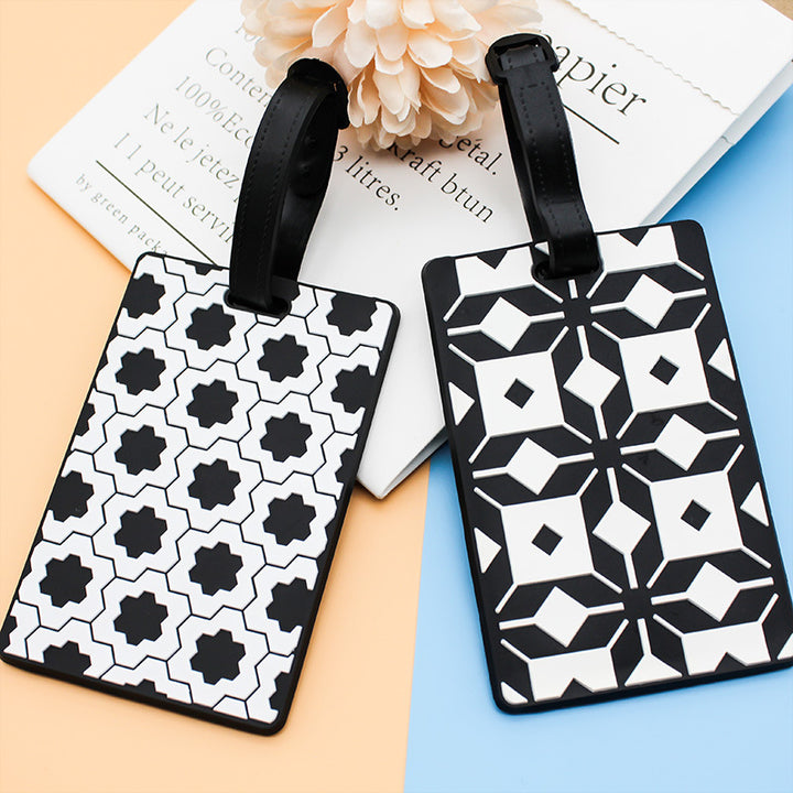 Unisex Geometric Pattern Luggage Tag Bowlift