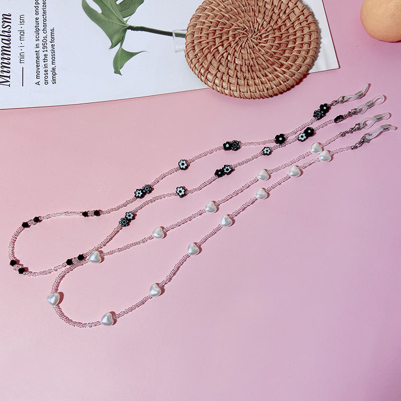 Jewelry holder chain with beads Bowlift