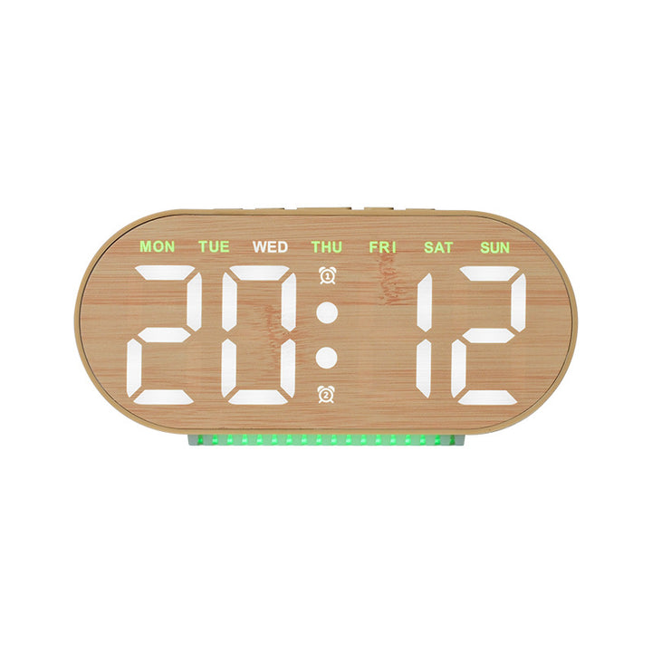 Digital Light Alarm Clock with Temperature Display Bowlift