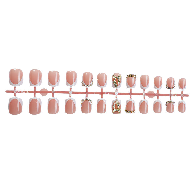 Premium Floral Embellished Press-On Nail Set Bowlift