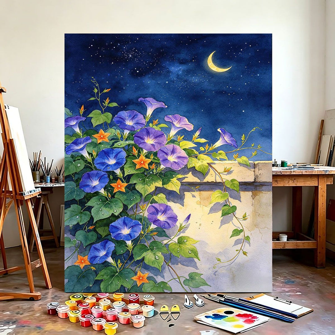 Floral-Theme Wall Art Canvas Print Bowlift