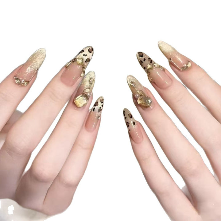 Luxury Leopard Print Press-On Nails Bowlift