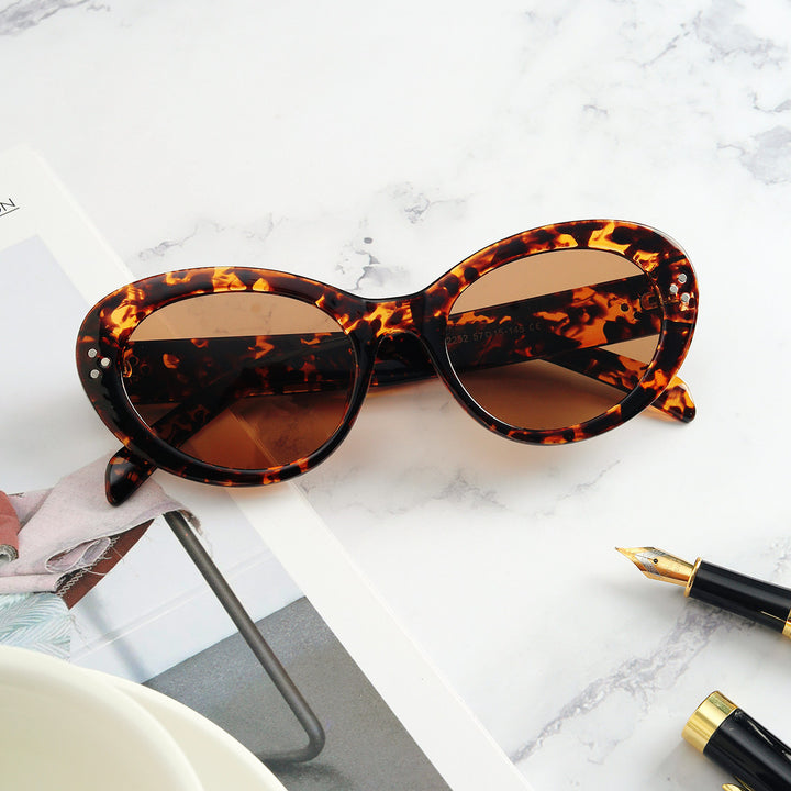 Women's fashionable oversized sunglasses with elegant frame Bowlift