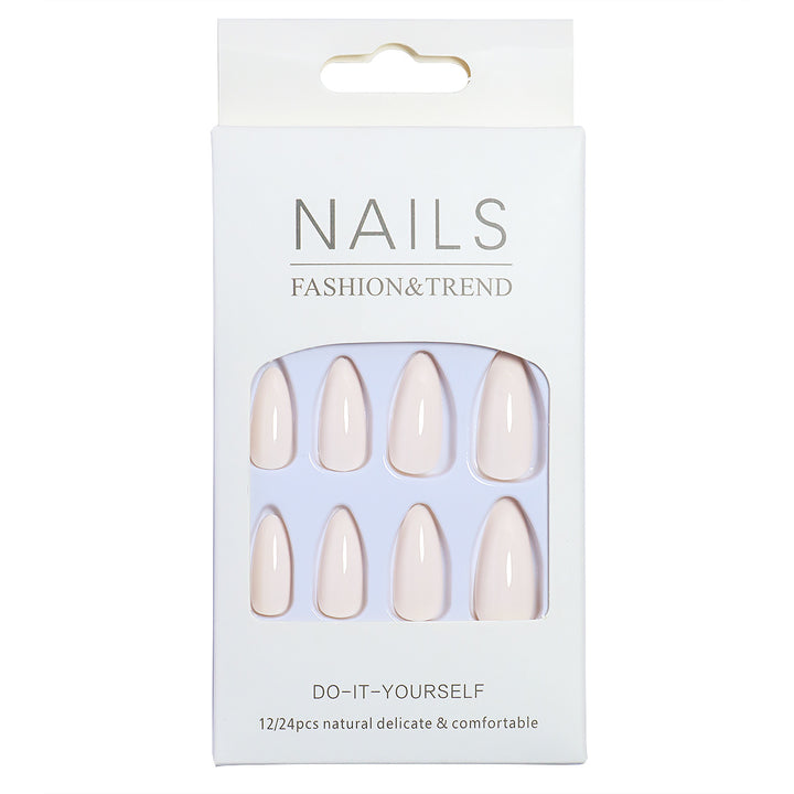 Natural Finish Press-On Nail Set Bowlift