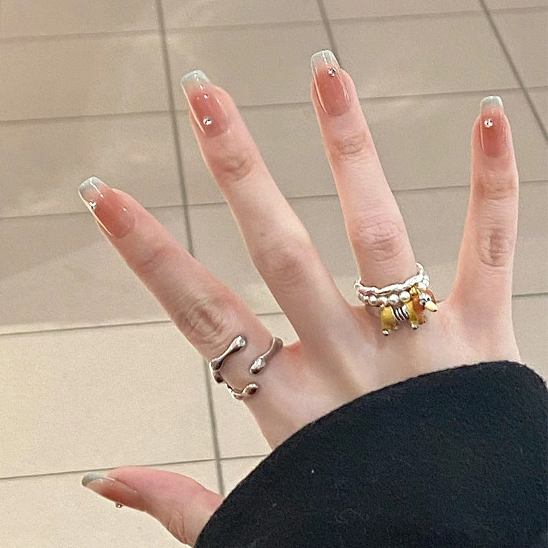 Acrylic Stiletto Press-On Nails Bowlift