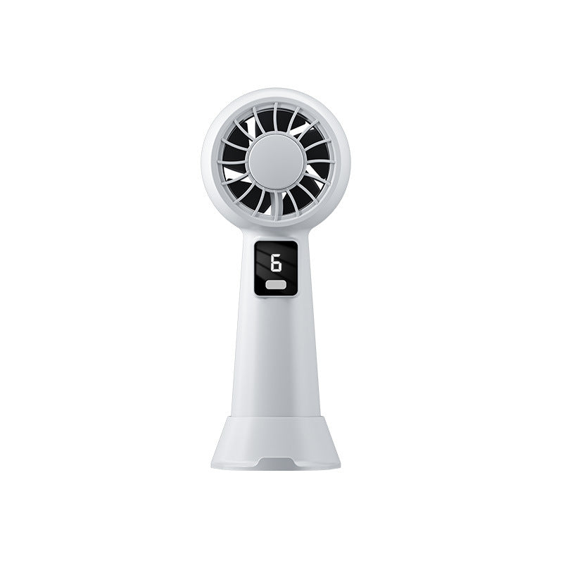 Unisex Portable Digital Display Handheld Fan Bowlift
