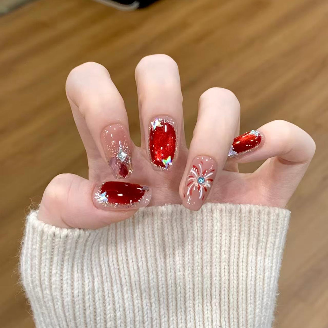 Decorative Press-On Nail Design Set Bowlift