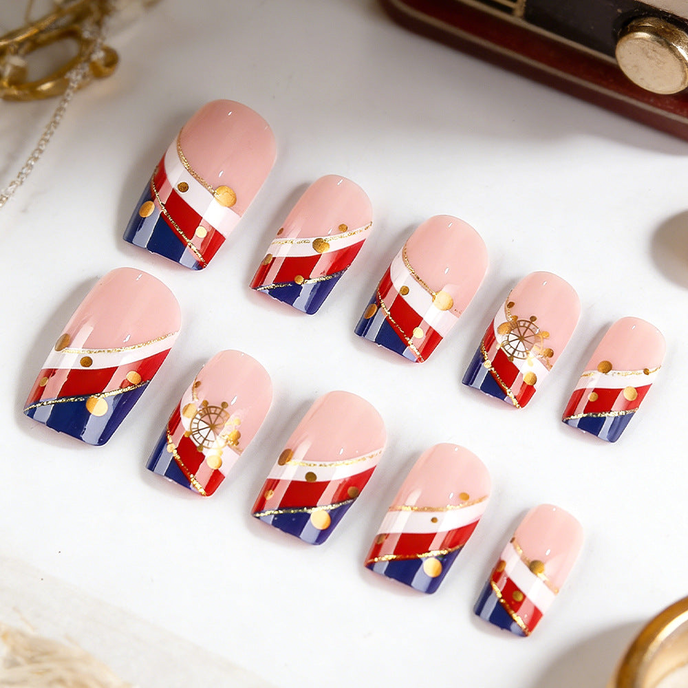 Nautical-Themed Press-On Nails Bowlift