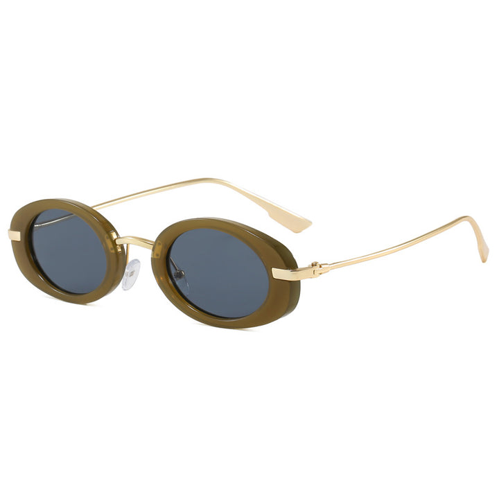 Fashionable glasses with oval frame Bowlift