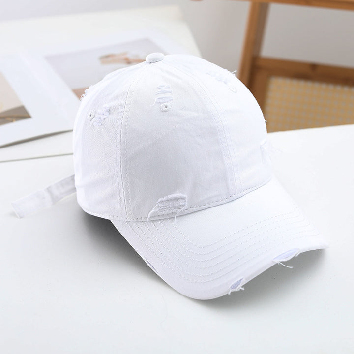 Women Casual Destroyed-Basecap Bowlift