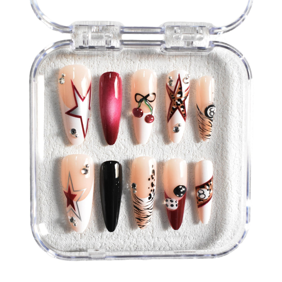 Artistic Stiletto Press-On Nails with Unique Designs Bowlift