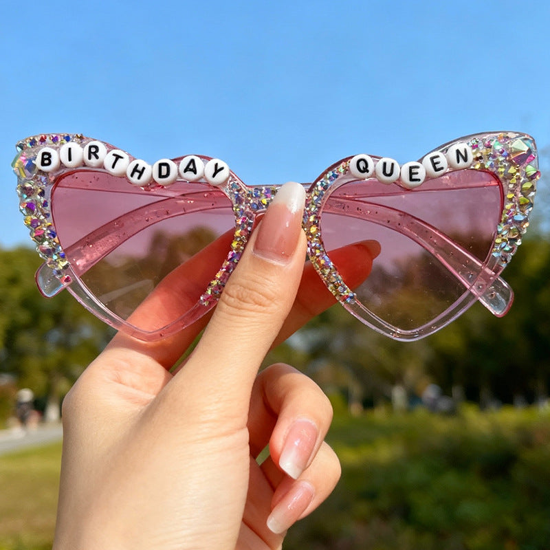 Decorative Cat-Eye Sunglasses Bowlift